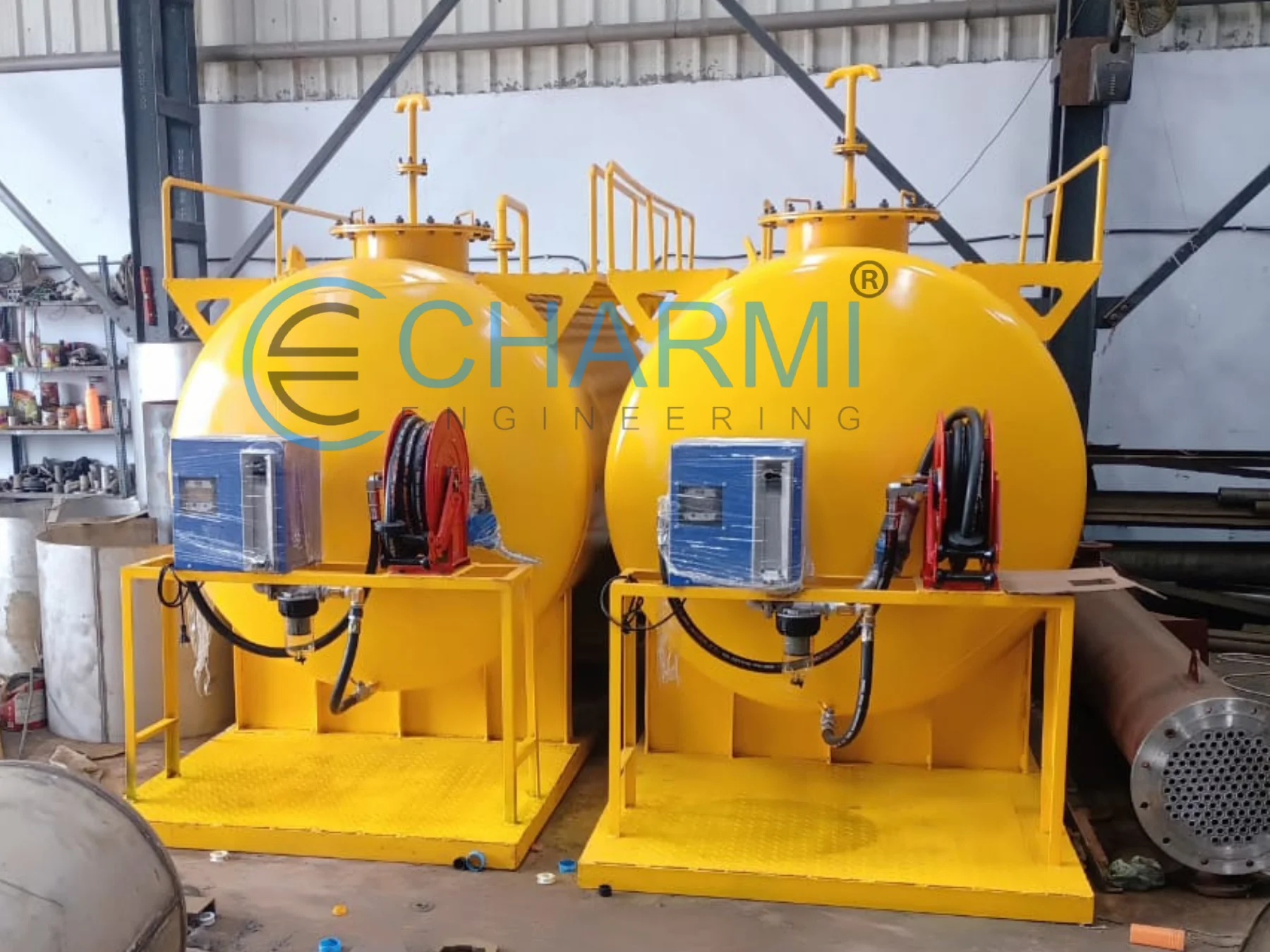 Diesel Storage Tank With Dispenser Unit